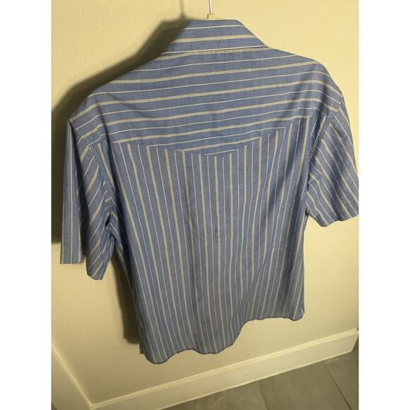 Wrangler Mens Western Pearl Snap Shirt Multicolor Stripes 18 Cowboy Cut FS! - Picture 4 of 4